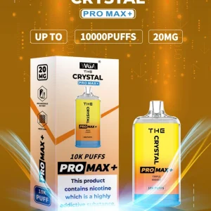 The Crystal Pro Max + 10000 Disposable Vape Pod Box Of 10